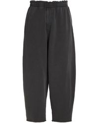 Helmut Lang - Garment-Dyed Cocoon Sweatpants - Lyst