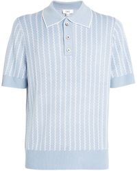 CHE - Knitted Striped Polo Shirt - Lyst