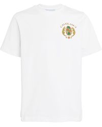 Casablancabrand - Cotton Graphic Print T-shirt - Lyst