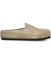 Birkenstock - Suede Amsterdam Wrapped Clogs - Lyst