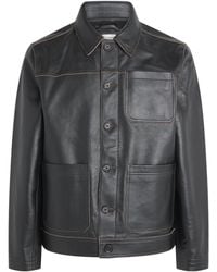 Oliver Spencer - Hardwick Leather Jacket - Lyst