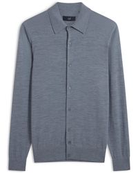 dunhill - Superfine Virgin Merino Wool Shirt - Lyst