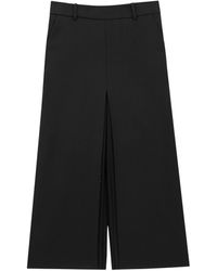 Saint Laurent - Wool Mid-Rise Culottes - Lyst