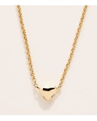 Astrid & Miyu - Plated Sterling Heart Necklace - Lyst