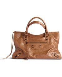 Balenciaga - Medium Leather Le City Top-Handle Bag - Lyst