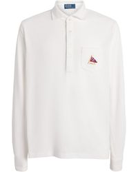 Polo Ralph Lauren - Cotton Mesh Long-Sleeve Polo Shirt - Lyst