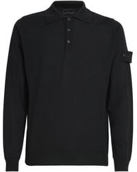 Stone Island - Virgin Wool Ghost Polo Sweater - Lyst