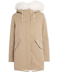 Yves Salomon - Fox-Rabbit Blended-Cotton Parka - Lyst