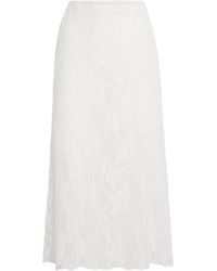 Nadine Mos - Lace Midi Slip Skirt - Lyst