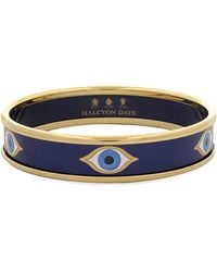 Halcyon Days - Plated Evil Eye Bangle - Lyst