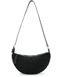 AllSaints - Crochet Half Moon Cross-body Bag - Lyst
