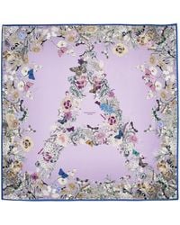 Aspinal of London - Silk Floral Print Scarf - Lyst