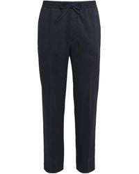 Corneliani - Linen-Virgin Wool-Mohair Drawstring Trousers - Lyst