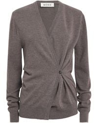 Rohe - Stretch-Wool Twisted Cardigan - Lyst