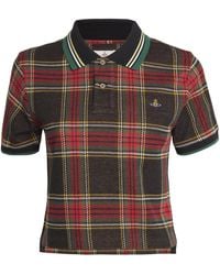 Vivienne Westwood - Cotton Tartan Polo Shirt - Lyst