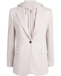 Eleventy - Stretch-Cotton Layered Blazer - Lyst