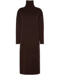 Max Mara - Wool-Cashmere Midi Dress - Lyst