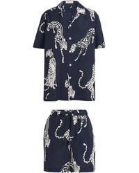 Olivia Von Halle - Cotton-Silk Cheetah Emeli Pyjama Set - Lyst