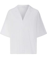 Hanro - Short-Sleeve Gingham Pyjama Shirt - Lyst