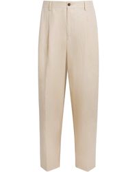 NN07 - Linen Justin Wide-Leg Trousers - Lyst