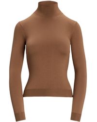 Ralph Lauren - Silk-Blend Rollneck Sweater - Lyst