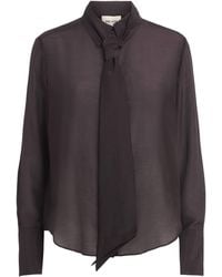 ME+EM - Cotton-Silk Cloud Layering Shirt - Lyst