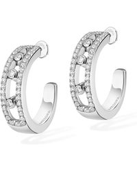 Messika - Move Classique And Diamond Hoop Earrings - Lyst