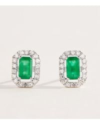 SHAY - Diamond And Emerald Mini Me Earrings - Lyst