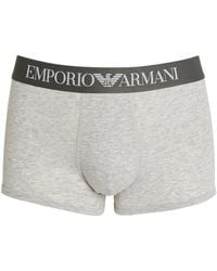 Emporio Armani - Logo Motif Trunks - Lyst
