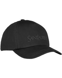 Saint Laurent - Logo Embroidered Cap - Lyst
