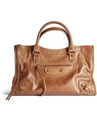 Balenciaga - Medium Leather Le City Top-Handle Bag - Lyst