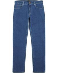 Giorgio Armani - Stretch-Cotton Straight Jeans - Lyst