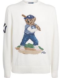 Polo Ralph Lauren - Linen-Cotton Polo Bear Sweater - Lyst