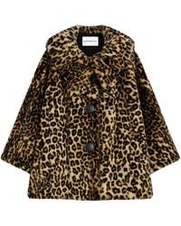 Givenchy - Faux Fur Leopard-Print Coat - Lyst