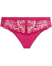Wacoal - Lace-Trim Abéllia Tanga - Lyst