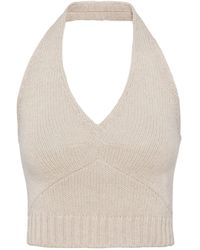 Prada - Wool-cashmere Sleeveless Top - Lyst