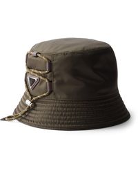 Prada - Re-Nylon Logo Bucket Hat - Lyst