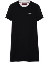 Gucci - Wool-blend T-shirt Mini Dress - Lyst