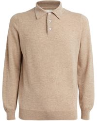 Harrods - Cashmere Long-sleeve Polo Shirt - Lyst