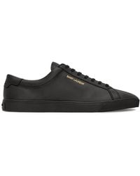 Saint Laurent - Andy Low-top Leather Sneakers - Lyst