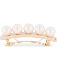 Alexandre De Paris - Oversize Pearl-Detail Slide Hair Clip - Lyst