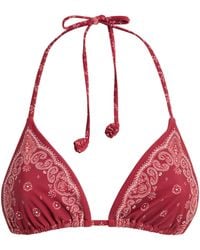 Devon Windsor - Bandana Print Elis Bikini Top - Lyst