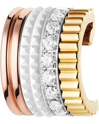 Boucheron - Mixed And Diamond Quatre Edition Single Ear Clip - Lyst
