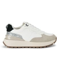 Kurt Geiger - Leather-Suede Metro Sneakers - Lyst