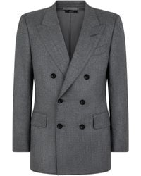 Tom Ford - Virgin Wool Double-Breasted Blazer - Lyst