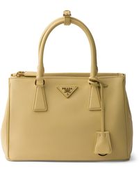 Prada - Medium Leather Galleria Top-Handle Bag - Lyst