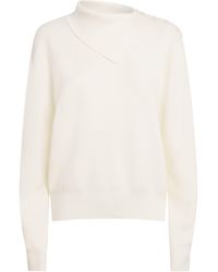 Rohe - Merino Wool Uneven-Collar Polo Sweater - Lyst