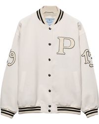 Prada - Mohair-Wool Bomber Jacket - Lyst