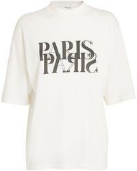 Anine Bing - Organic Cotton Avi Paris T-shirt - Lyst