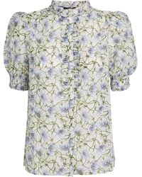 ME+EM - Cotton-Silk Floral Blouse - Lyst